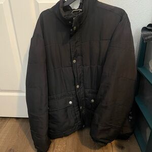Old Navy Men's Dark Puffer Jacket